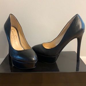 Jessica Simpson Black Leather Pumps Size 7